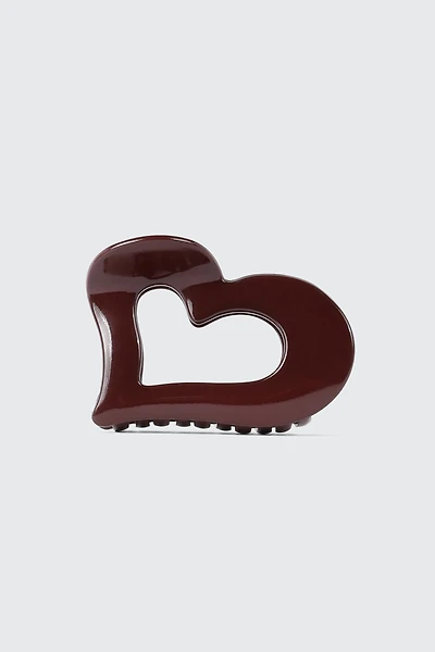 Heart Cutout Hair Claw
