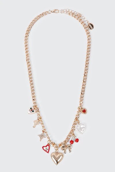 Mixed Charm Chain Necklace