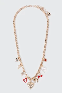 Mixed Charm Chain Necklace