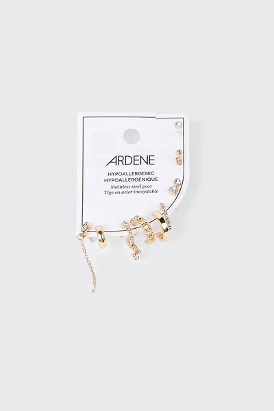 Lot de 12 boucles d'oreilles mixtes