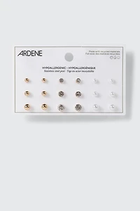 9 Pairs of Stud Earrings