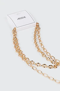 Collier deux rangs chaîne en Y