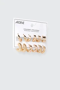 6-Pack Hoop Earrings