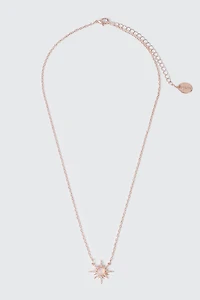 Collier à pendentif étoile et pierre