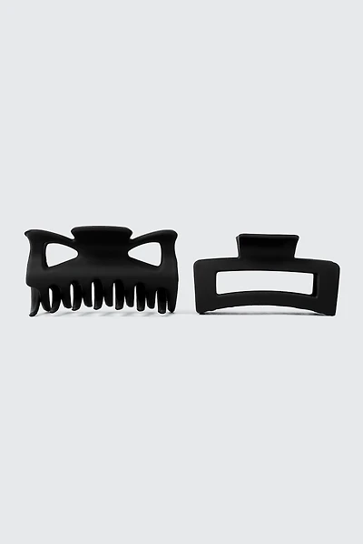 2-Pack Butterfly & Rectangle Hair Claws