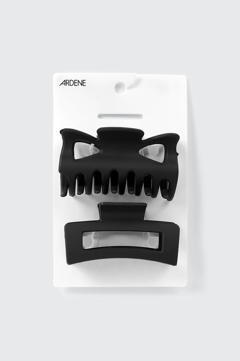 2-Pack Butterfly & Rectangle Hair Claws