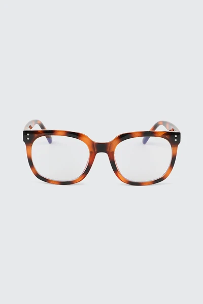 Lunettes carrées anti-lumière bleue
