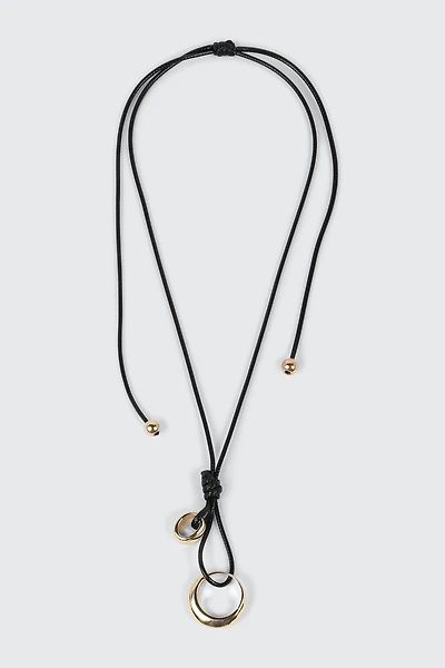 Collier cordon ajustable avec pendentif