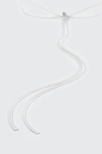 Y-Shaped Flat Chain Necklace
