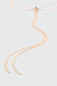 Collier à chaîne plate en Y