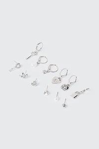 Lot de 12 boucles d’oreilles