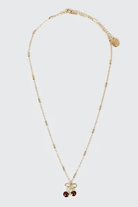 Collier avec pendentif cerise