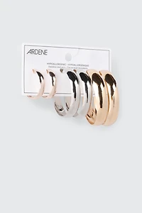 3 paires d'anneaux larges