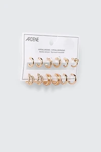 6-Pack Mini Hoop Earrings