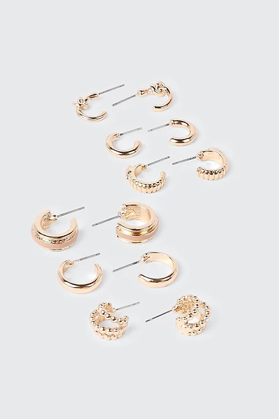 6-Pack Mini Hoop Earrings