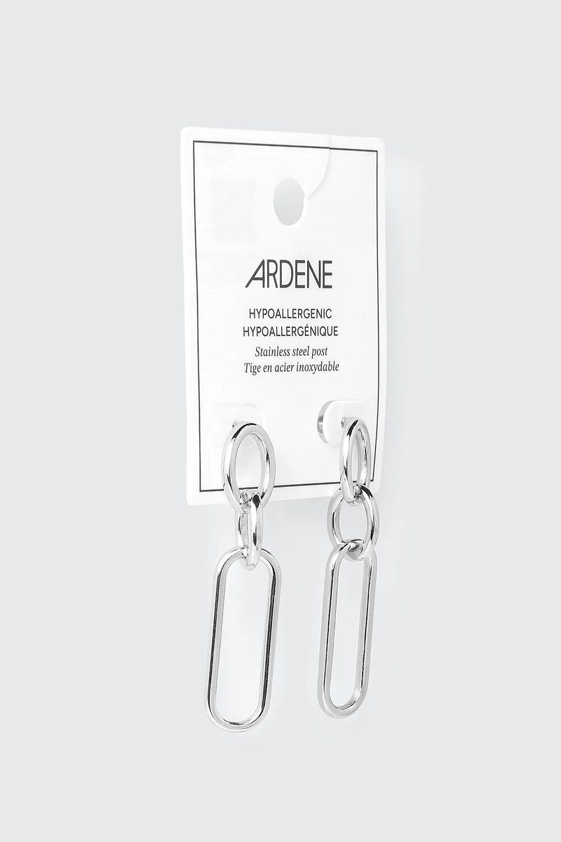 Double Link Drop Earrings
