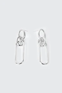 Double Link Drop Earrings