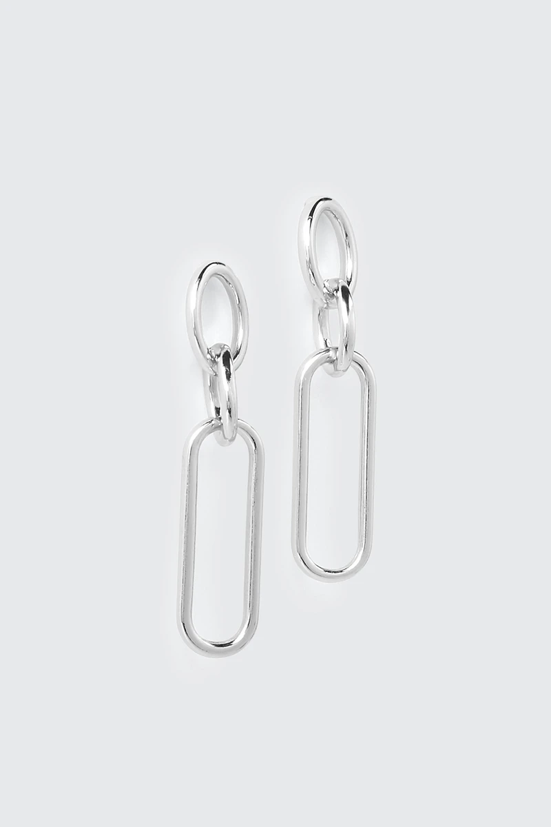 Double Link Drop Earrings