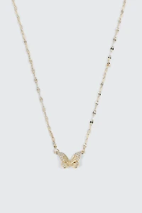 14K Gold Plated Butterfly Necklace