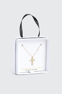14K Gold Plated Cross Necklace