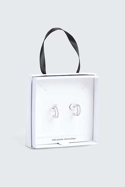 Boucles d'oreilles anneaux plaquées or 14K