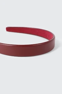 Thin Faux Leather Headband