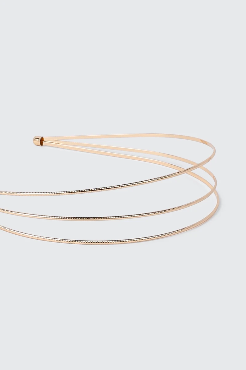 3-Row Metal Headband