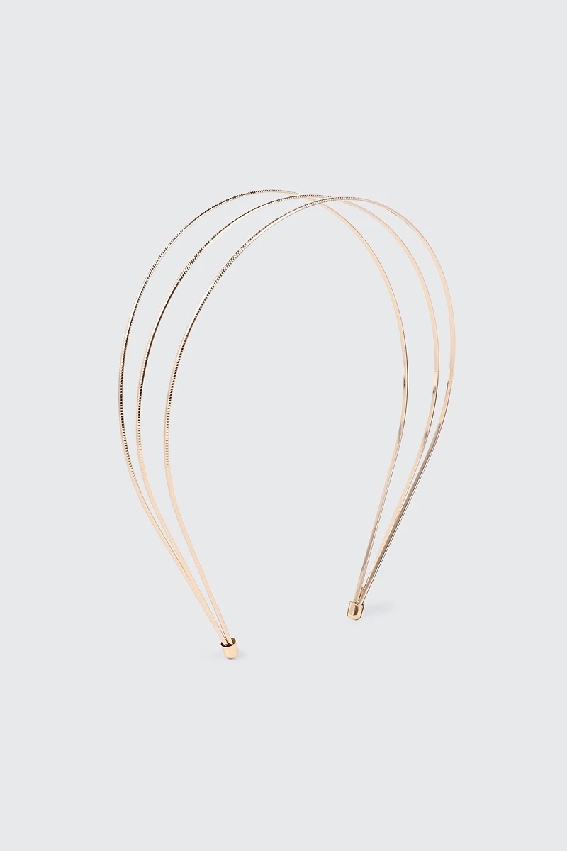 3-Row Metal Headband