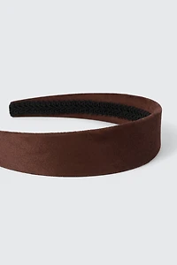 Bandeau large en faux suede