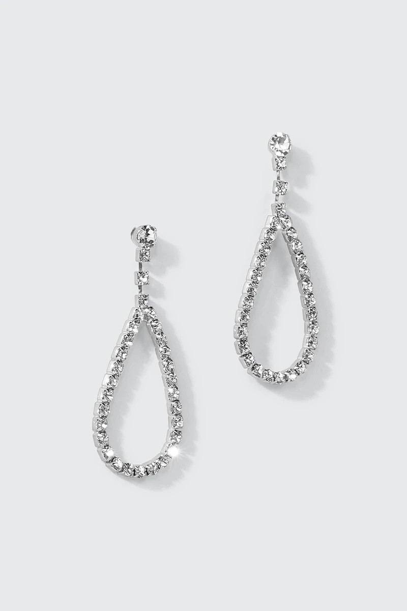 Boucles d'oreilles goutte à pierres du Rhin