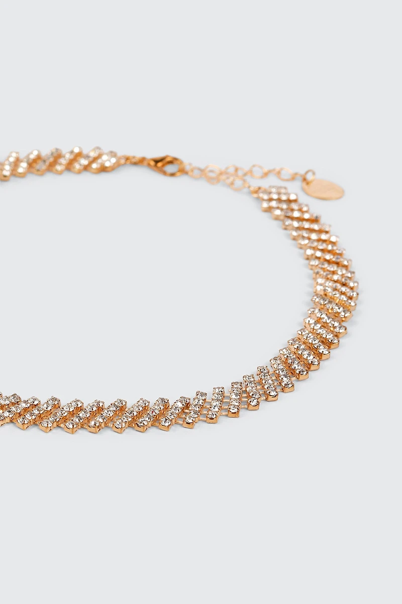 All Around Rhinestone Choker