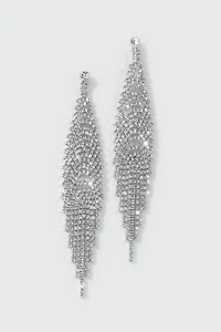 Boucles d'oreilles à franges en pierres du Rhin