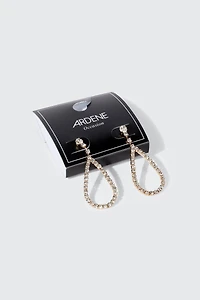 Boucles d'oreilles goutte strass