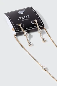 Ensemble de collier à strass