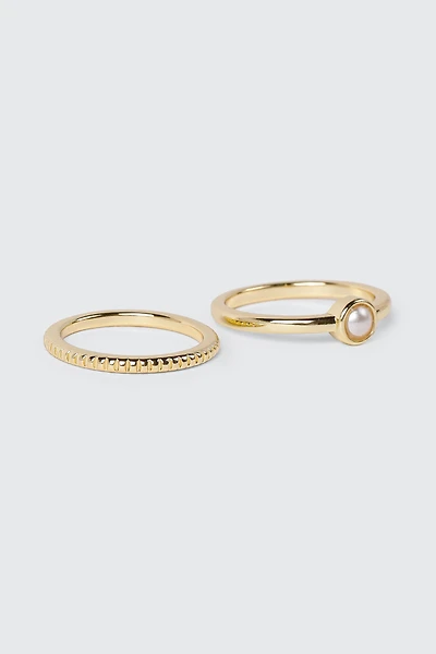 14K Gold Plated Ring Set