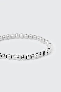 Bracelet en acier inoxydable perlé