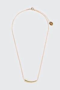 Collier à breloque courbée plaqué or 14K | Ardene