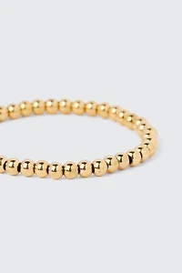 Bracelet à billes plaqué or 14K