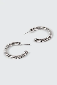 Boucles d'oreilles anneaux en acier inoxydable