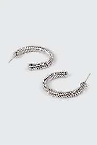 Boucles d'oreilles anneaux en acier inoxydable