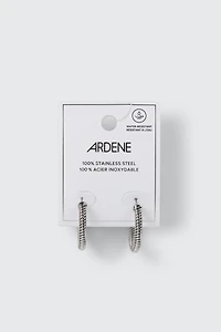 Boucles d'oreilles anneaux en acier inoxydable