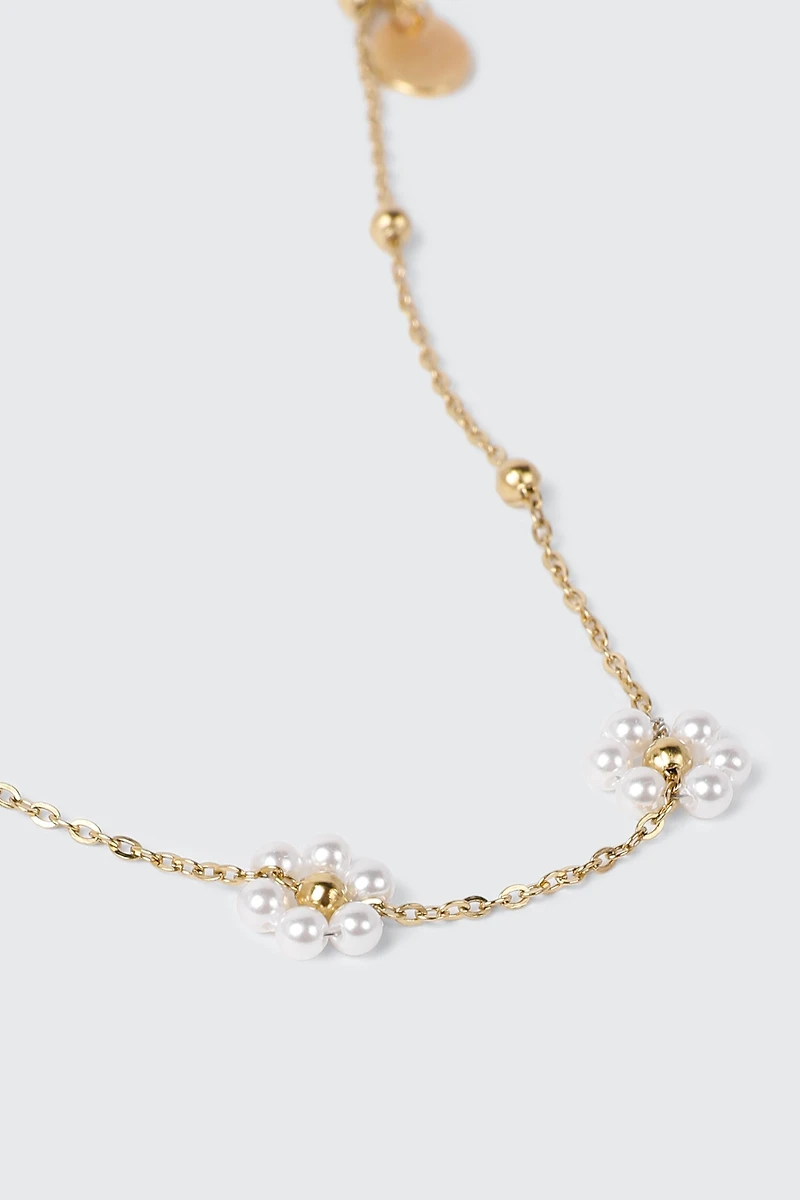 14K Gold Plated Daisy Necklace