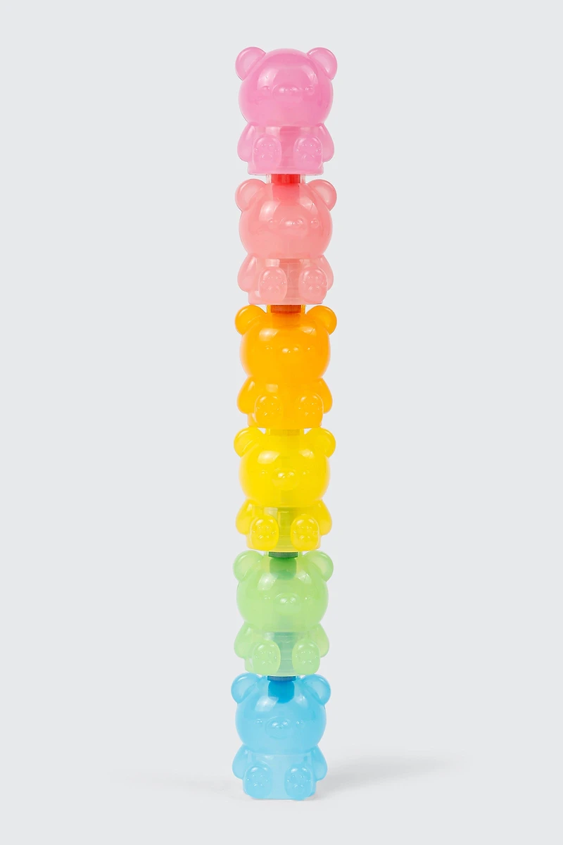 6-Pack Stackable Teddy Bear Highlighters