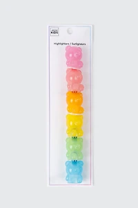 6-Pack Stackable Teddy Bear Highlighters