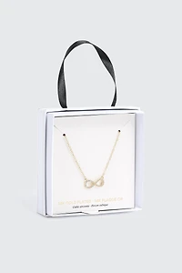 Collier infini plaqué or 14 carats