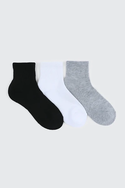 3 paires de demi-chaussettes sport