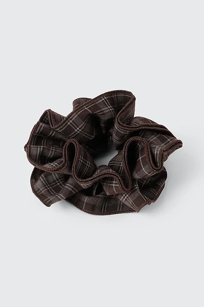Plaid Double Layer Scrunchie
