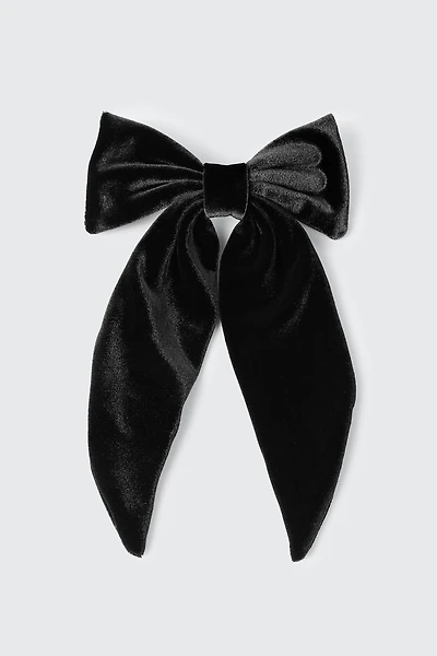 Velvet Bow Barrette
