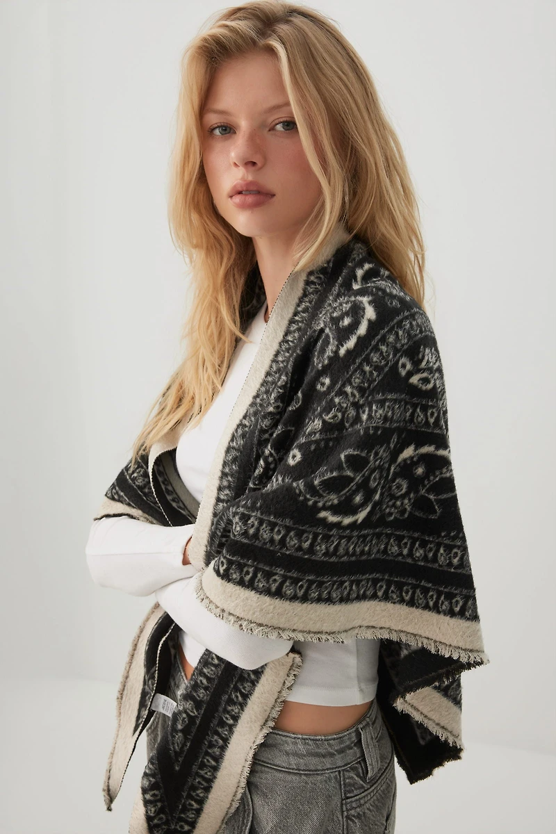 Paisley Brushed Shawl