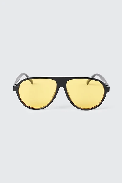 Lunettes de soleil aviateur à lentilles colorées